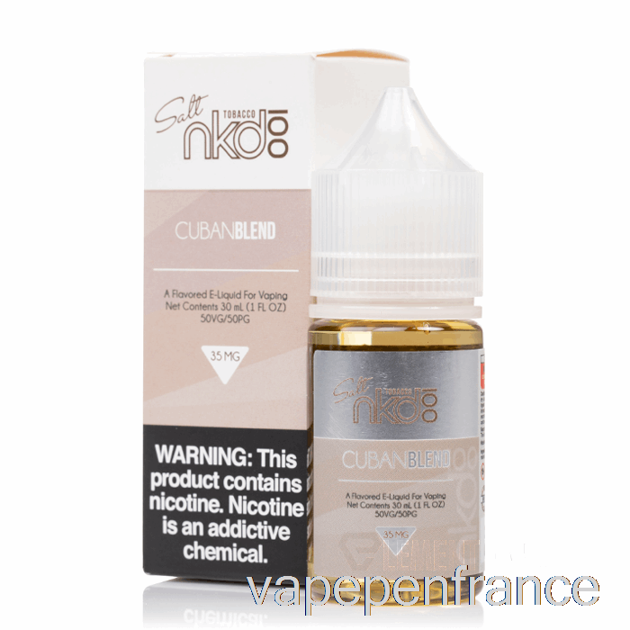 Mélange Cubain - E-liquide Sel Nkd100 - Stylo Vape 30 Ml 35 Mg